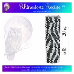 Zebra 1 ss16 Rhinestone Recipe